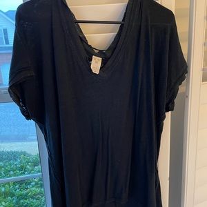 Free People Perfect Basic Black Top